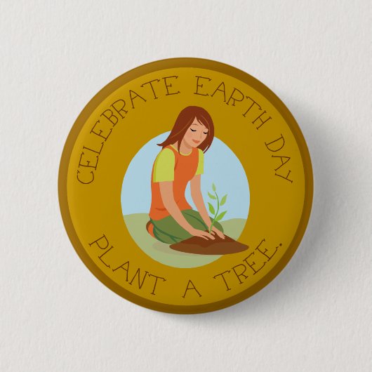 Celebrate Earth Day Button (Voorkant)