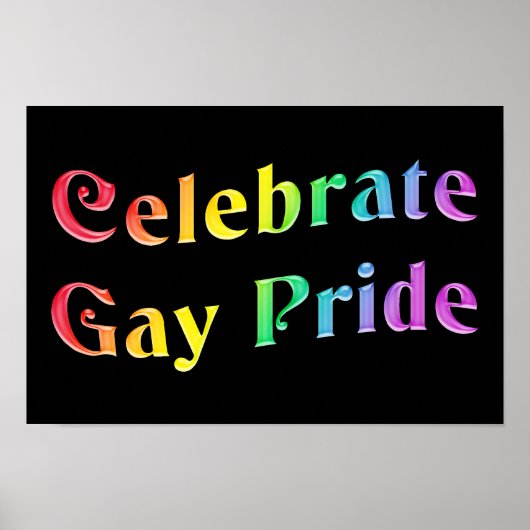 Celebrate Gay Pride Poster (Voorkant)