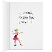 Celebrate Girl Birthday Kaart (Binnen (Rechts))