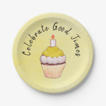 Celebrate Good Times Cupcake Yellow