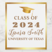   Celebrate Graduation with Custom Wine Labels! Wijn Etiket (Enkel label)