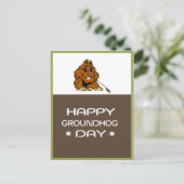 Celebrate Groundhog Day Briefkaart (Staand voorkant)