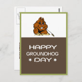 Celebrate Groundhog Day Briefkaart (Voorkant / Achterkant)