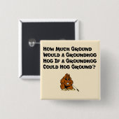 Celebrate Groundhog Day Button (Voorkant /achterkant)