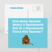 Celebrate Groundhog Day Postcard Briefkaart (Voorkant / Achterkant)