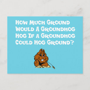 Celebrate Groundhog Day Postcard Briefkaart