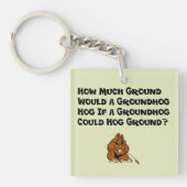 Celebrate Groundhog Day Sleutelhanger (Voorkant)