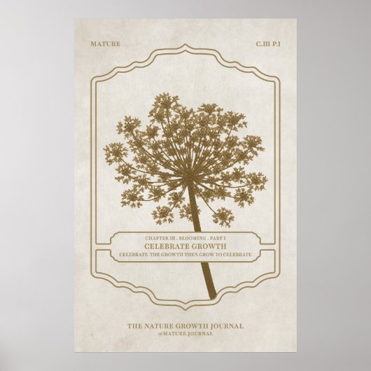 CELEBRATE GROWTH - Waarde Poster Papier (Matte) (Voorkant)