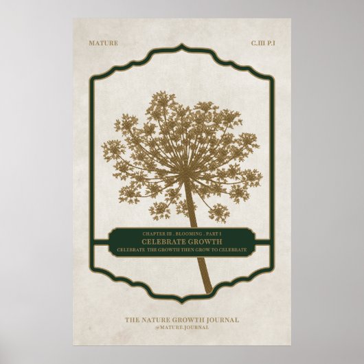 CELEBRATE GROWTH - Waarde Poster Papier (Matte) (Voorkant)