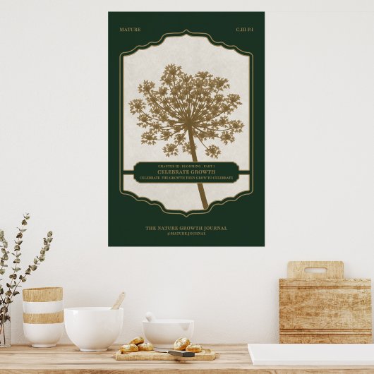 CELEBRATE GROWTH - Waarde Poster Papier (Matte) (Keuken)