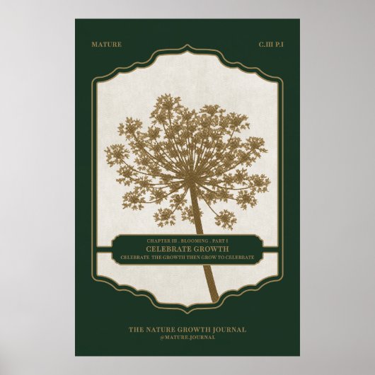 CELEBRATE GROWTH - Waarde Poster Papier (Matte) (Voorkant)