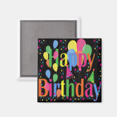 Celebrate Happy Birthday Magneet (Voorkant / Achterkant)