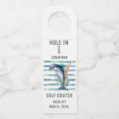 CELEBRATE HOLE IN 1, MARINE LIFE DOLPHIN ART BOTT FLESSENHANGER (Voorkant)