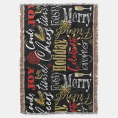 Celebrate Holiday Throw Blanket  Deken (Voorkant Verticaal)