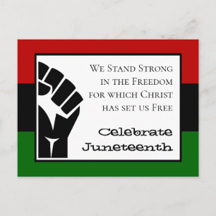 CELEBRATE JUNETEENTH  Christelijke versie Briefkaart