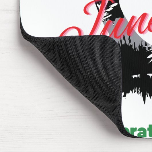 Celebrate Juneteenth Mousepad Muismat (Hoek)
