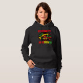 Celebrate Juneteeth 1865 Pride Black History Afro Hoodie (Voorkant volledig)