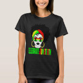 Celebrate Juneteeth Pride Black History Afro Ameri T-shirt (Voorkant)