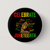 Celebrate Junetetiende Ronde Button 5,7 Cm (Voorkant)