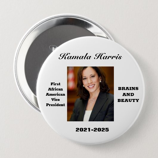 CELEBRATE KAMALA HARRIS   RONDE BUTTON 4,0 CM (Voorkant /achterkant)