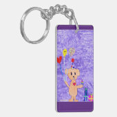 Celebrate - Kinder kunst voor CHOC Sleutelhanger (Voorkant Links)