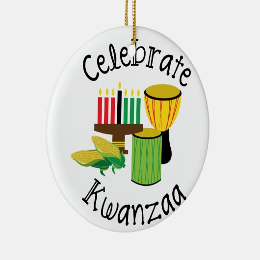 Celebrate Kwanzaa Keramisch Ornament (Rechts)