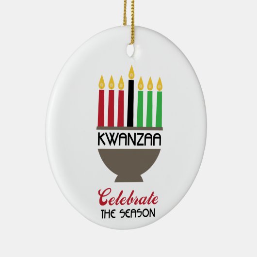 Celebrate Kwanzaa Keramisch Ornament (Rechts)