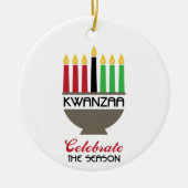 Celebrate Kwanzaa Keramisch Ornament (Voorkant)
