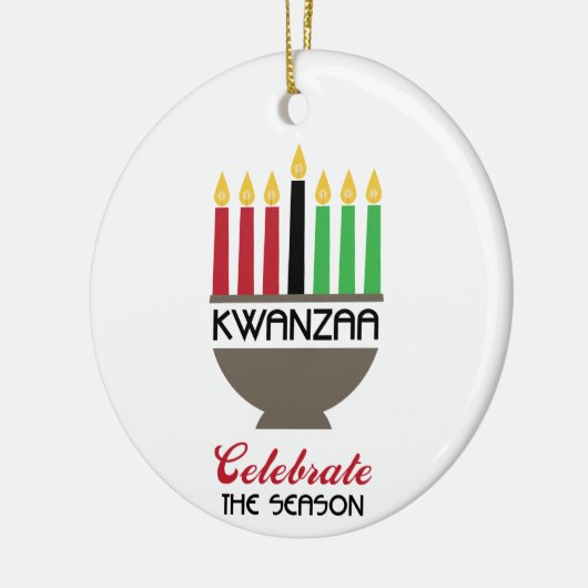 Celebrate Kwanzaa Keramisch Ornament (Links)