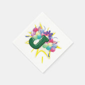 Celebrate Letter J Paper Napkins Servet (Hoek)