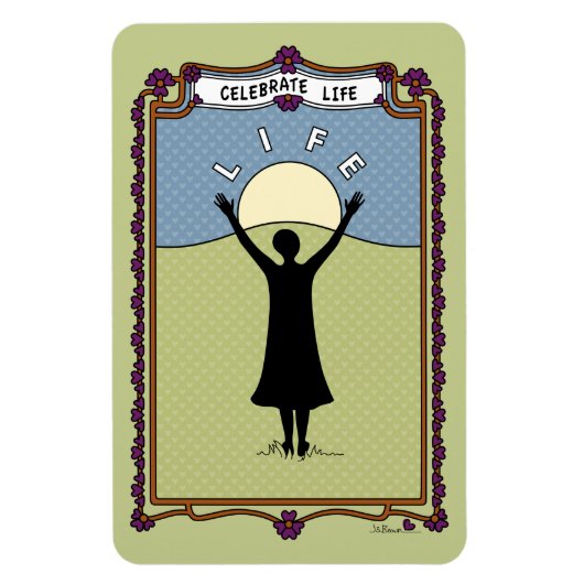 Celebrate Life 2_A_Flexible Magnet 4"x6" Magneet (Verticaal)