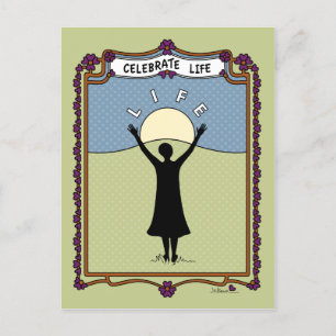 Celebrate Life A_ Briefkaart