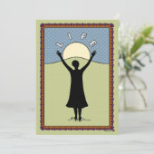 Celebrate Life_A_Flat Card 5"x7" Aankondiging (Staand voorkant)