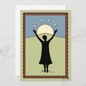 Celebrate Life_A_Flat Card 5"x7" Aankondiging (Voorkant / Achterkant)