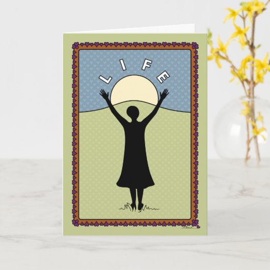 Celebrate Life A_Greeting Kaart (Gele Bloem)