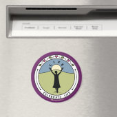 Celebrate Life A_Round Magnet 3" (Insitu (Vaatwasser))