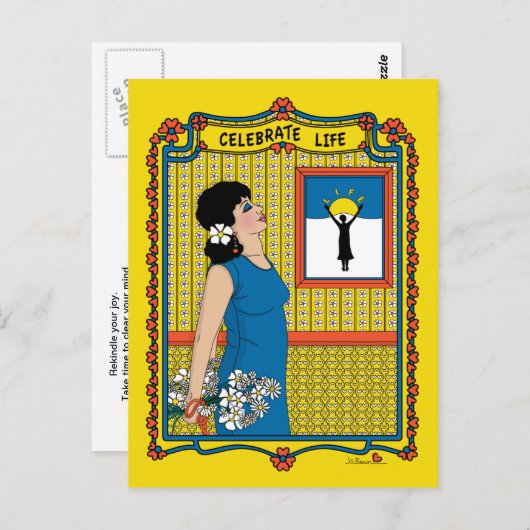 Celebrate Life_B_ Briefkaart (Voorkant / Achterkant)