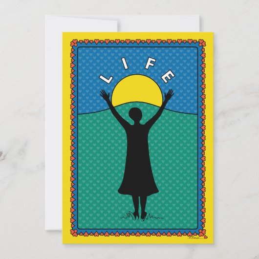 Celebrate Life_B_Flat Card 5"x7" Aankondiging (Voorkant)