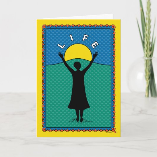Celebrate Life B_Greeting Kaart (Voorkant)