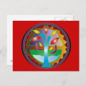 Celebrate Life Briefkaart (Voorkant / Achterkant)