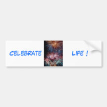 Celebrate Life bumper sticker met galerij
