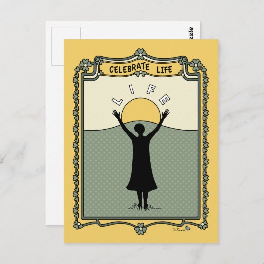 Celebrate Life C_ Briefkaart (Voorkant / Achterkant)