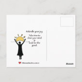 Celebrate Life C_ Briefkaart (Achterkant)