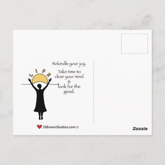 Celebrate Life C_ Briefkaart (Achterkant)