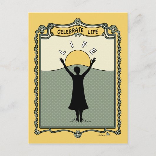 Celebrate Life C_ Briefkaart (Voorkant)