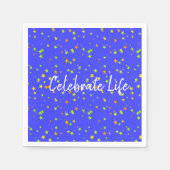 Celebrate Life Cocktail Napkin Servet (Voorkant)
