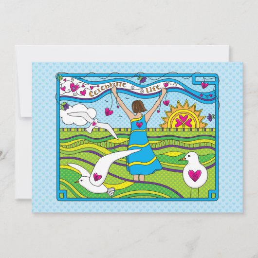 Celebrate Life_Flat Card 7"x5" (Voorkant)