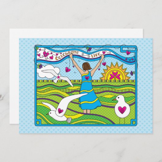 Celebrate Life_Flat Card 7"x5" (Voorkant / Achterkant)