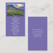 Celebrate Life Floral Funeral Kaart Visitekaartje (Voorkant / Achterkant)