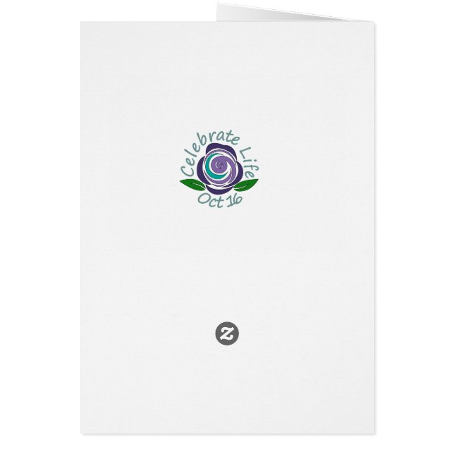 Celebrate Life-kaart (Achterkant)